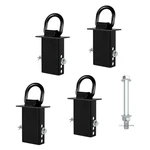 Saluinoki 4pack Trailer Stake Pocket D Rings Tie Downs Heavy 4-2x4, Black. Fixed Price $69.49.