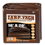 Brown Tarp 16x20 Feet, 10 Mil Thick Waterproof Poly Tarps Cover Uv Resistant,.... Fixed Price $58.17.