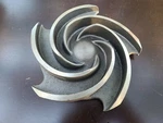 Nos Goulds Pumps 54022 Cast Iron Pump Impeller 9". Fixed Price $795.00.