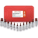 Getlitool 1/2 Inch Xzn Triple Square Spline Bit Socket Set, 12 Pcs Xzn-12pcs. Fixed Price $45.99.