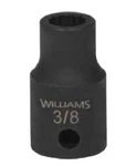 1/2" Drive Shallow Impact Socket,12 Point, Sae, Black Industrial Finish,williams. Fixed Price $13.05.