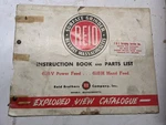 Reid Surface Grinder Instruction Service Manual Parts List Book 618v 618h. Fixed Price $209.80.
