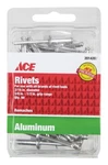 Ace 3/16 In. Dia. X 1/2 Aluminum Rivets 50 Pk - New. Fixed Price $8.87.