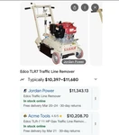 Edco Tlr7 Traffic Line Remover. Fixed Price $2690.00.