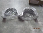 (2) Rockwood Fp1230 X 32dms Foot Pulls,stainless Steel,satin,silver Free Ship. Fixed Price $29.95.