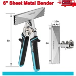 Duratech 6-inch Straight Jaw Sheet Bender Manual Metal Bending Plier Hand Seamer. Fixed Price $30.76.