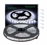 Guotong 16.4ft/5m White Led Strip Lights, Waterproof & Cuttable 16.4ft,. Fixed Price $21.25.