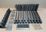 Sunnen Sl Honing Mandrel Set Of 10 (.780" - .1500") W/ Rack, Sleeves, & Shims. Fixed Price $565.00.