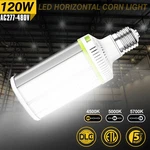Ac277-480v Led Corn Light Bulb 120w Adjustable 18,000lm Warehouse High Bay Lamps. Fixed Price $66.65.