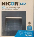 Nicor Lighting Led Stq Square Accent Pathway Steplight, Black (stq-10-120-bk). Fixed Price $40.00.