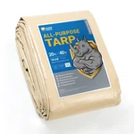 Tarp 20x40 Feet Heavy Duty Waterproof Uv Resistant Beige Poly Guard Shield Tarps. Fixed Price $179.99.