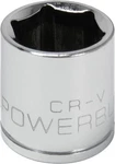 Powerbuilt 940034 3/8" Dr. 19mm 6pt Socket 19mm, Silver. Fixed Price $13.99.