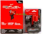 New N Box Milwaukee 2562-20 M12 Fuel 3/8 Stubby Impact Wrench, 1) 5.0 Ah Battery. Fixed Price $249.97.