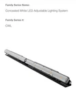 Philips Lightolier 12 Concealed Wht Led Fixture + Jumper Cables 120v 6w 4000k. Fixed Price $50.00.