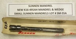 Sunnen Lot Sm-55a - New K16-495ah Mandrel & Wedge. Fixed Price $17.50.
