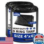 Tarpal 4x6ft Heavy Duty Waterproof Tarps 2 Pack Uv Resistant D-ring Outdoor Tarp. Fixed Price $73.05.