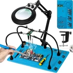 10x Magnifying Glass With Light And Stand, Helping Hands Soldering Station, N.... Fixed Price $84.69.