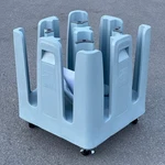 Metro Poker Chip Dish Dolly 30 X26 , 240 Capacity Slate Pcd11a. Fixed Price $784.00.