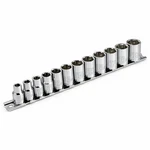 Powerbuilt 12 Piece 3/8 In Drive 6 Point Shallow Metric Socket Set -. Fixed Price $27.95.