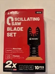 Ezarc Titanium Oscillating Saw Blade Set 10 Pcs. Fixed Price $25.00.