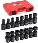 Casoman 15 Pcs 1/2" Drive Standard Universal Impact 1/2 Dr.(shallow). Fixed Price $87.99.