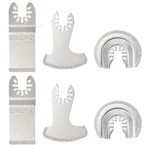 6 Pieces Diamond Oscillating Tool Blade Set, Multi Silver. Fixed Price $22.47.