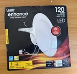 Feit Electric Enhance Bright White 5-6in. W Aluminum Led Dimmable Downlight 120w. Fixed Price $12.00.