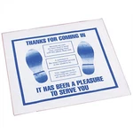 Fm-3-h John Dow Industries Plastic Floor Mat 500pk. Fixed Price $84.86.