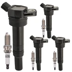 Uf651 Ignition Coil Pack 27300-2e000 And Iridium Spark Plugs 18851-11070 Set .... Fixed Price $95.67.