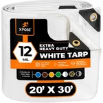 Heavy Duty White Poly Tarp 20 X 30 Waterproof 12 Mil Xpose Safety Multipurpose. Fixed Price $209.99.
