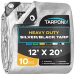 12' X 20' Dual-sided Heavy-duty Tarp 10 Mil Tear-resistant Silver & Blac. Fixed Price $52.89.