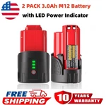 2 Pack For Milwaukee M12 12volt Li-ion 3.0ah 48-11-2401 48-11-2420 Battery New. Fixed Price $19.50.
