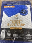 Xpose Better Blue Poly Tarp 10' X 8' Multipurpose Protective Cover 5 Mil. Fixed Price $16.88.