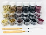 500/1000 Silicone Micro Rings Beads Feather Fusion I Tip Hair Extension Tool Kit. Fixed Price $14.99.