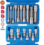 12 Pt Xzn Long/ Short Triple Square Spline Bit Sockets For European Car Vw Jetta. Fixed Price $58.88.