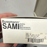 Bussmann Sami-21 Indicating Fuse Covers 3 Pack, 600v, 30a, Clip-on, Black. Fixed Price $8.52.