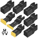 110 Pcs Multitool Blades Oscillating Tool Blade, Universal Titanium Oscillati.... Fixed Price $125.81.