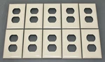 (10) Hubbell Wirecon Snap On Wall Plate Wpruiv, Receptacle Outlet Cover, Ivory. Fixed Price $29.95.