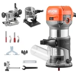 Vevor Wood Router 1 Hp 710w Variable Speed Trimmer With Fixed Plunge Tilt Base. Fixed Price $89.90.