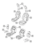 Genuine Mopar Front Seat Back Cover Right 5vg16hl1ac. Fixed Price $328.44.