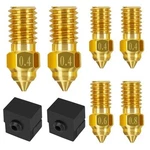Comgrow 6pcs Ender 3 V3 Se Nozzle Kit, 3d Printer Brass Nozzles 0.4/0.6/0.8mm. Fixed Price $9.21.