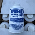 Dykem Blue Layout Fluid - 8 Oz Brush-in-cap Bottle-. Fixed Price $23.50.