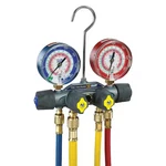 Yellow Jacket 49967 Mechanical Manifold Gauge Set, 4 Valve, Hoses, Vacuum. Fixed Price $308.75.