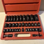 Tekton 37 Piece 1/2 & 3/8" Drive Sae/metric Impact Cr-v Socket Set. Fixed Price $80.00.