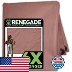 Renegade Industrial Tarp 8x6 Ft Brown Heavy Duty Waterproof Uv-resistant. Fixed Price $44.26.