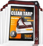 Clear Tarp 10 X Ft Medium Duty Waterproof Tarps Cover, Grommet Every 20 Inche. Fixed Price $30.19.