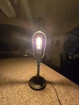 Rare 1907 Manhattan Brass Co Lamp Guilloch Column Hubbell Fat Boy Raven Finial. Fixed Price $2495.00.