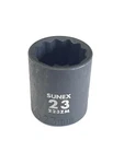 Sunex 223zm 23mm 1/2" Drive 12 Point Shallow Impact Socket Metric Tools 12pt New. Fixed Price $14.99.