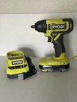 Ryobi 18v Cordless 3/8in Impact Wrench 2ah High Performance Battery Charger. Fixed Price $129.00.