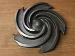 New Goulds Pumps Cast Iron Pump Impeller 56090 7-1/4" 7.25" Diameter. Fixed Price $289.95.